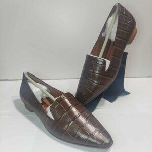 VINCE CAMUTO NOVALLA Croc-Embossed Flats NWOT